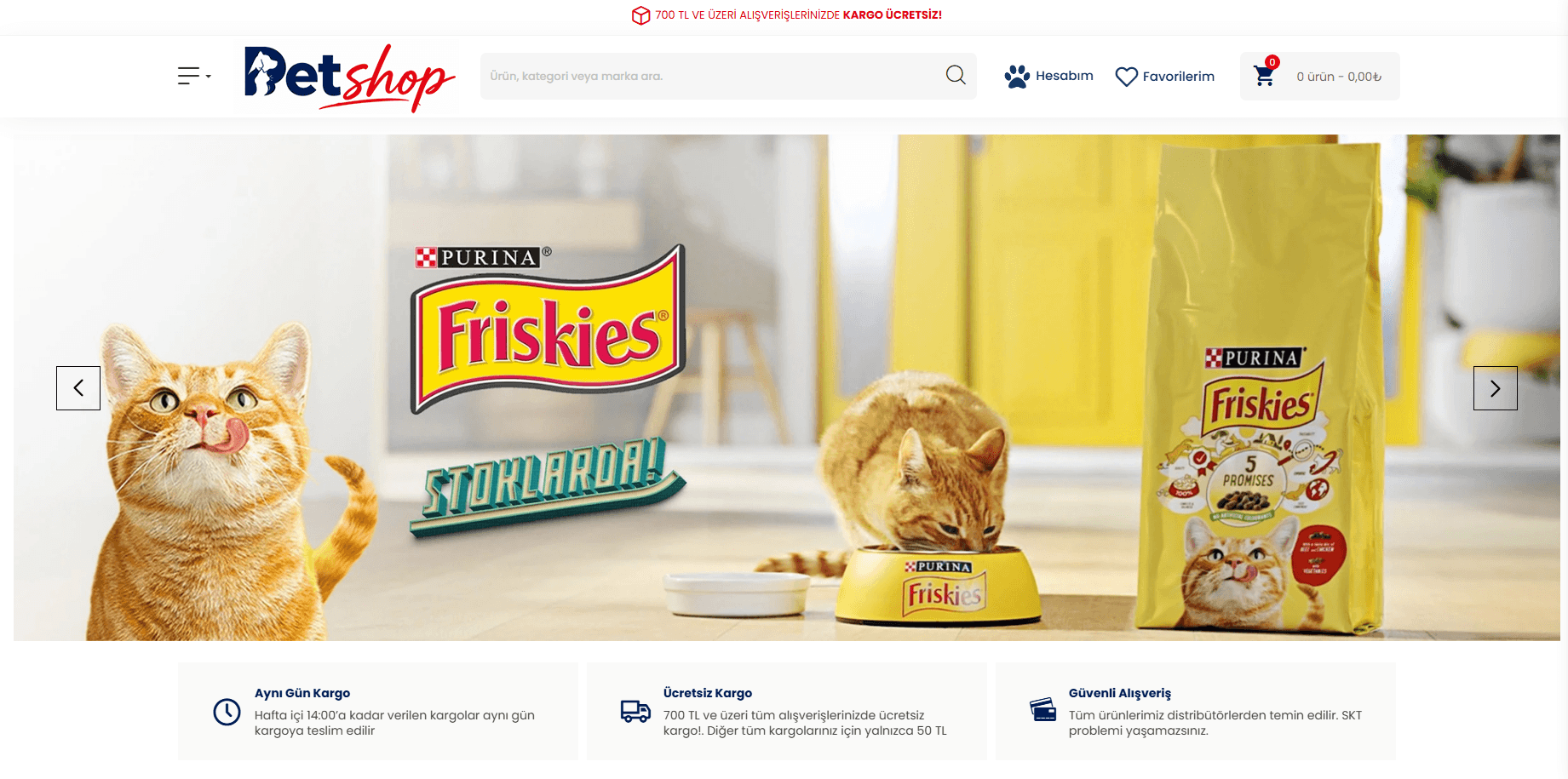 Opencart Petshop E-Ticaret Yazılım Paketi